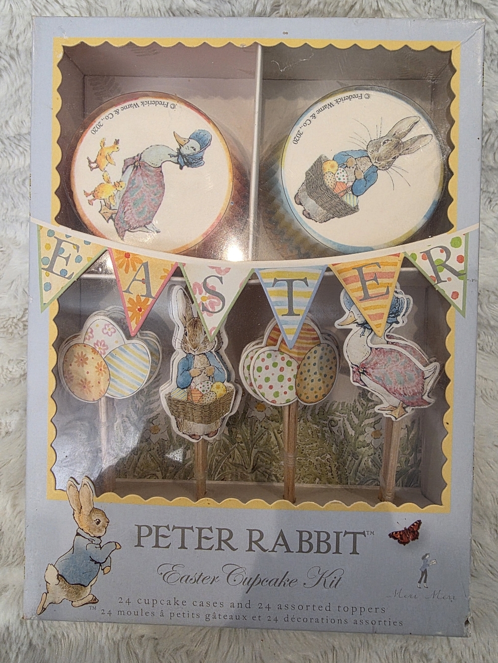 Peter Rabbit Cupcake Kit By Beatrix Potter 24 Cupcake Cases 24 Assorted Toppers